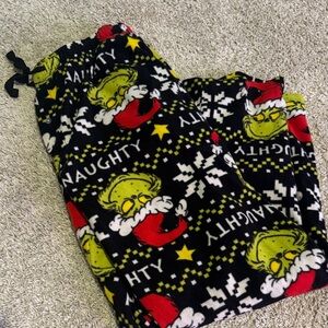 Dr. Seuss Grinch Pajama Bottoms - Black, Red, Yellow